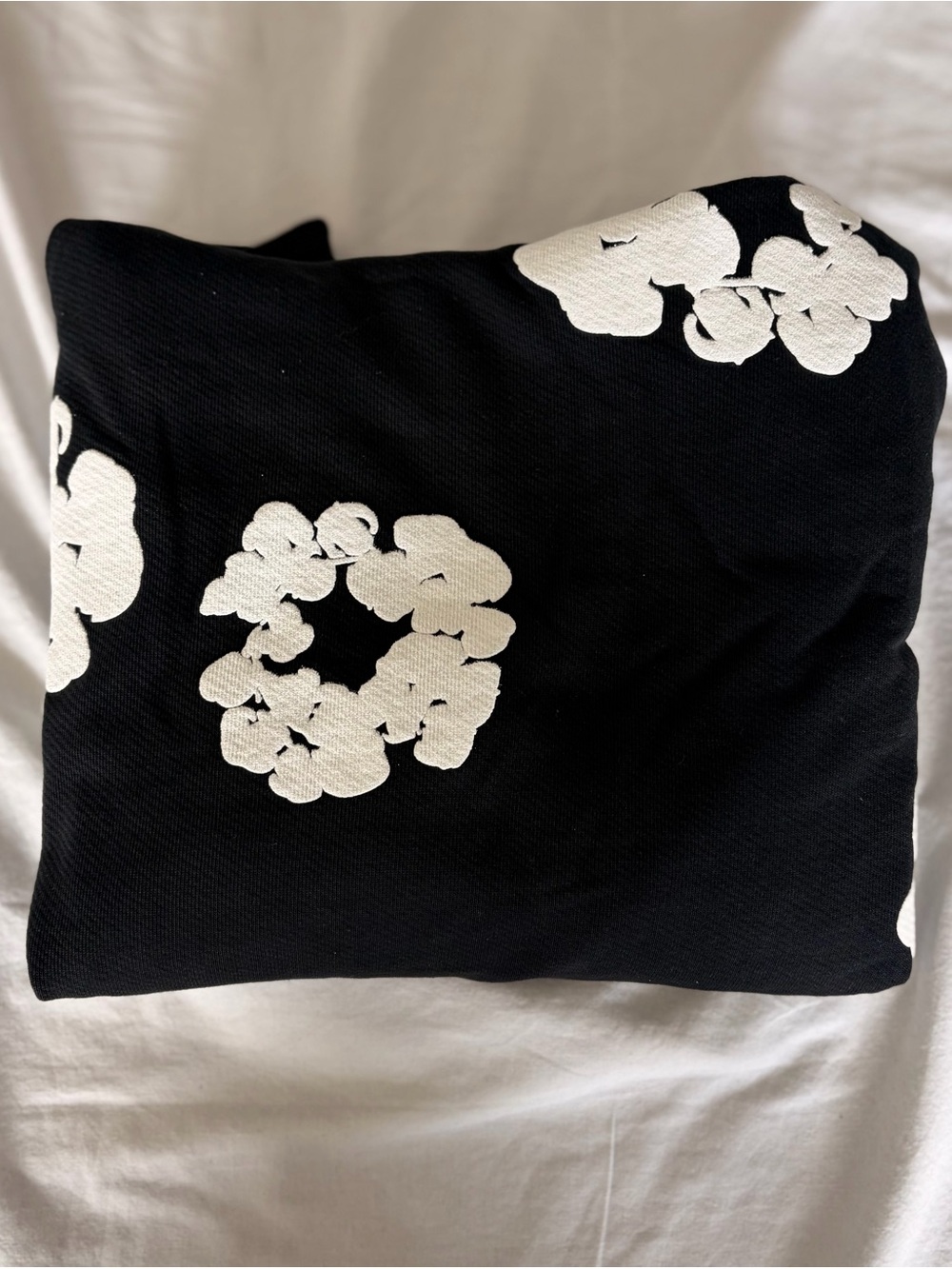 Black Floral Graphic Hoodie - Men's Black Denim Tears - Picture 7 of 7